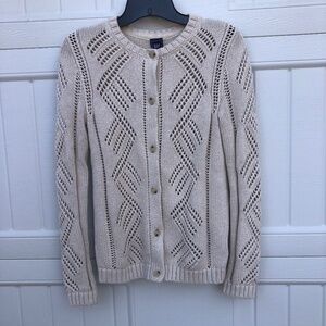 Gap X-Small Beige Cardigan Sweater